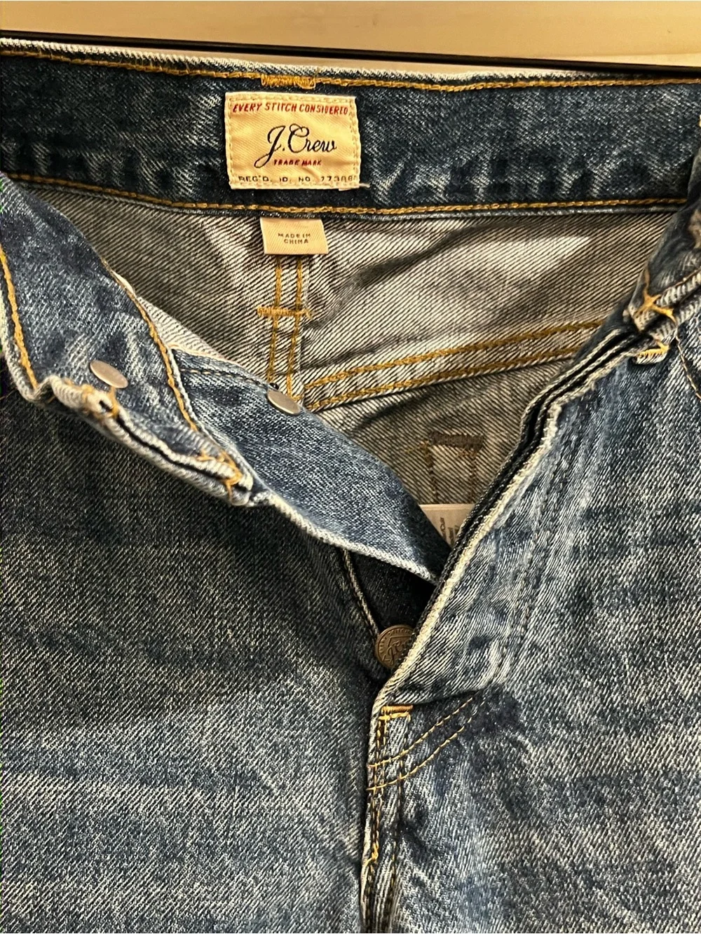J. Crew Men's 484 Selvedge Jeans - Slim Fit; 31/32 100% Cotton
